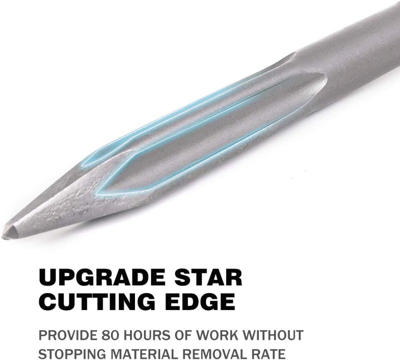 Monkey King Bar MonkeyKingBar- 16" Hex Chisel Self-Sharpening Bull Point Chisel- (30MM) Shank Electric Jack Hammer Drill Bits - Image 3